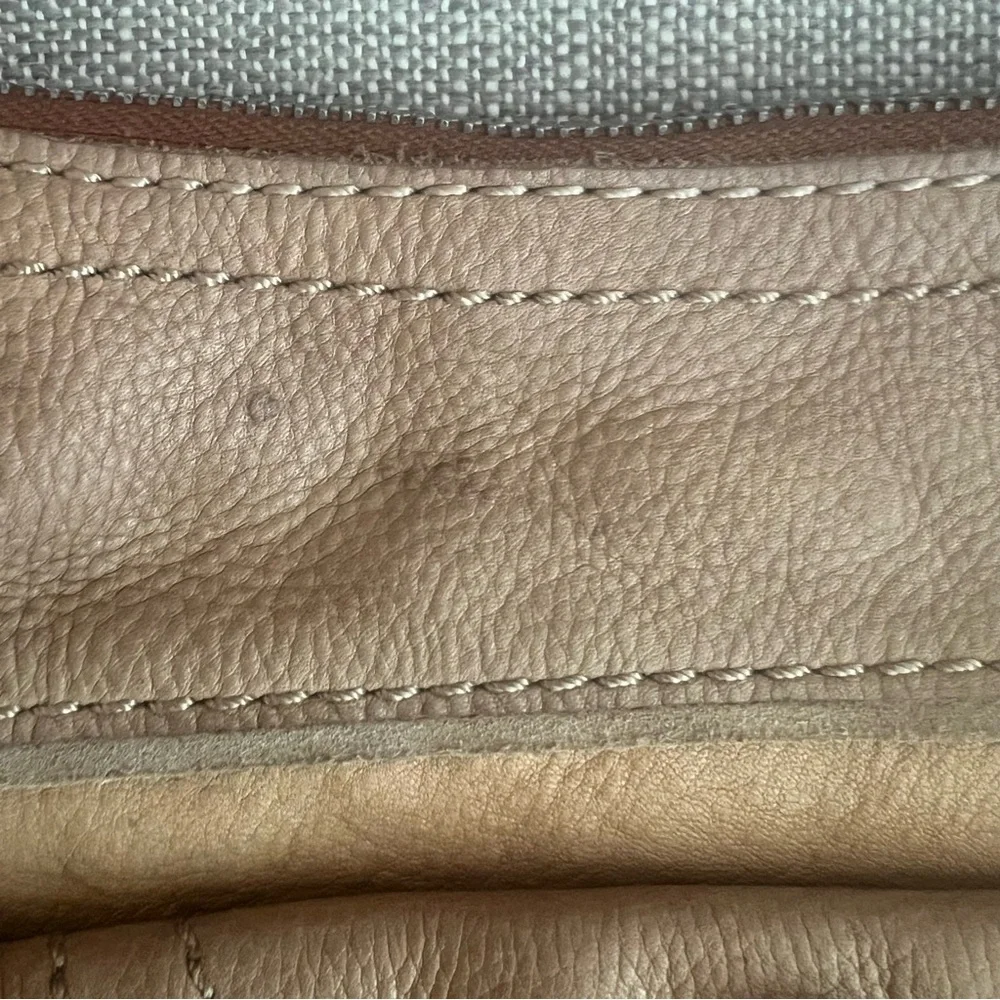 Vintage Fossil Slouchy Leather Hobo Bag Light brown/tan